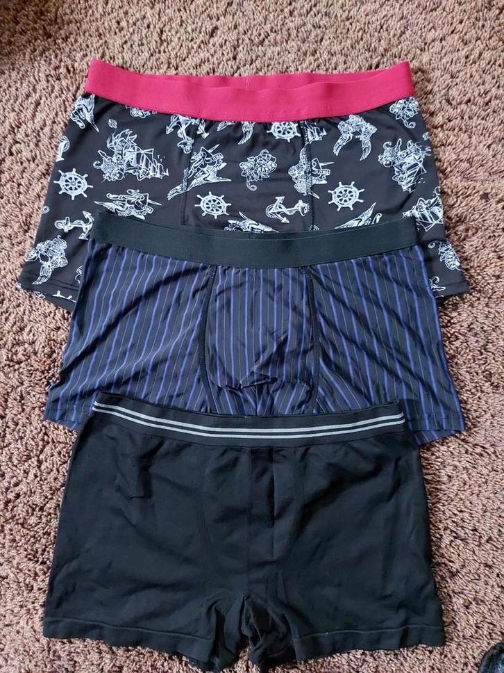 3 Boxershorts - Maat M, Kleding | Heren, Ondergoed, Boxer, Zwart, Ophalen of Verzenden