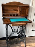 Vintage bureautje van trapnaaimachine meubel, Ophalen, Gebruikt, Bureau