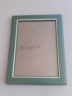 Vintage groen lederen fotolijstje, Audio, Tv en Foto, Fotografie | Fotolijsten, Ophalen of Verzenden, Gebruikt