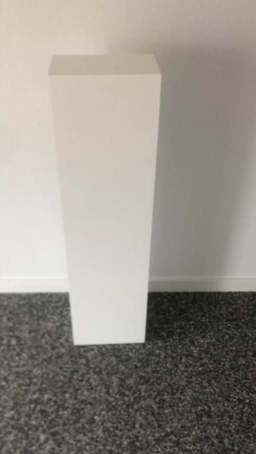 MAATWERK; WITTE ZUIL SOKKEL PILAAR KOLOM CONSOLE 90X25X15CM, Huis en Inrichting, Woonaccessoires | Zuilen en Pilaren, Nieuw, Ophalen of Verzenden
