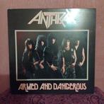 LP Anthrax - Armed and dangerous - 1985 - origineel, Ophalen of Verzenden, Gebruikt