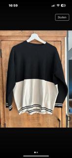 Zwart/Beige Trui - Maat M, Ophalen, Gedragen, Maat 38/40 (M), Zwart
