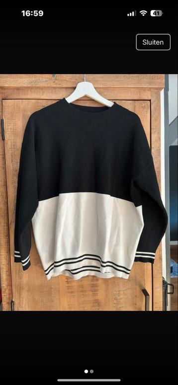 Zwart/Beige Trui - Maat M beschikbaar voor biedingen