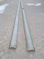 Zinken dakgoot rond 15cm (45 strekkende meter), Ophalen, Gebruikt, Zink, Overige metalen