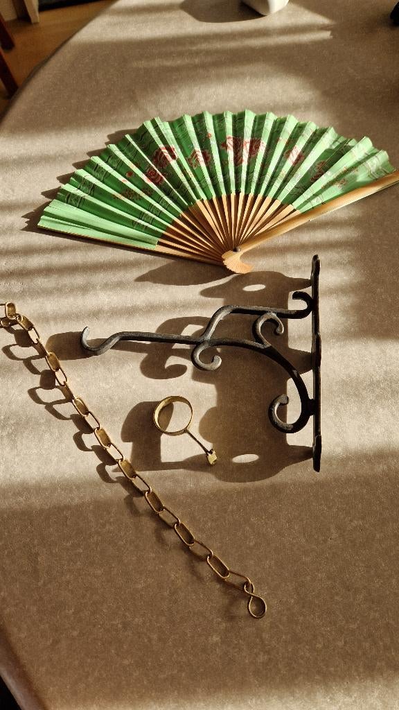 oude koperen haak-ketting-houder, Antiek en Kunst, Antiek | Koper en Brons, Ophalen of Verzenden, Koper