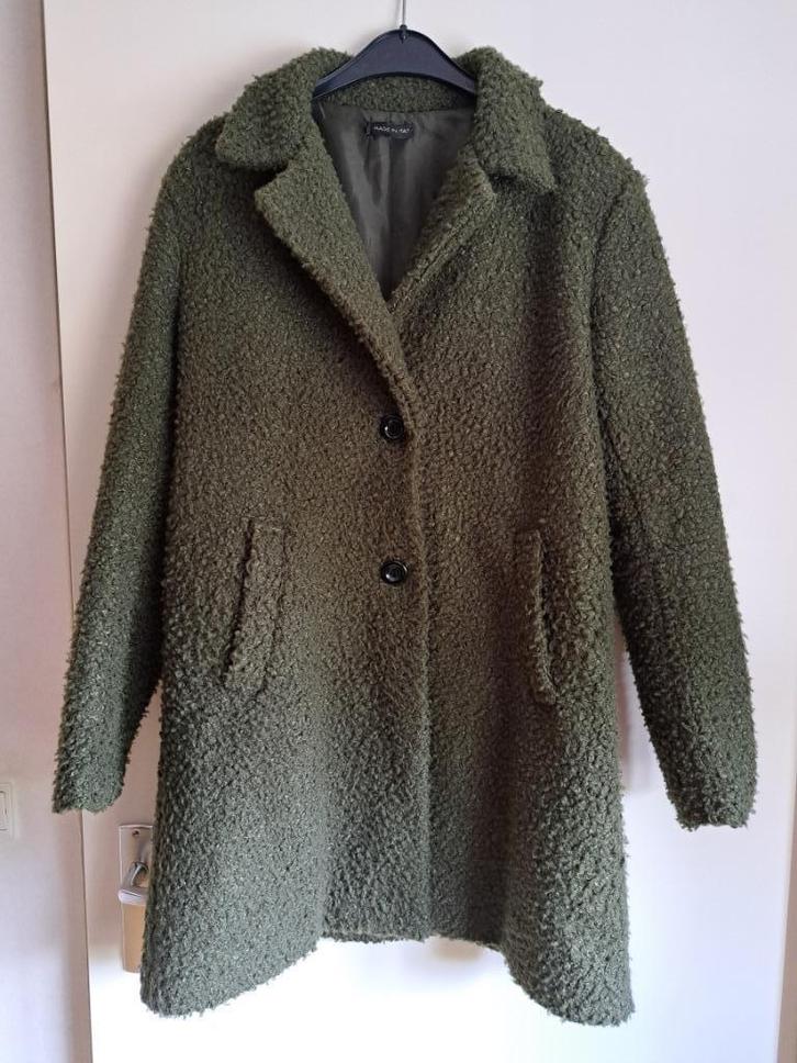 Tussenjas Jas  Made in Italy  - L   jusa17, Kleding | Dames, Jassen | Winter, Gedragen, Maat 42/44 (L), Groen, Ophalen of Verzenden