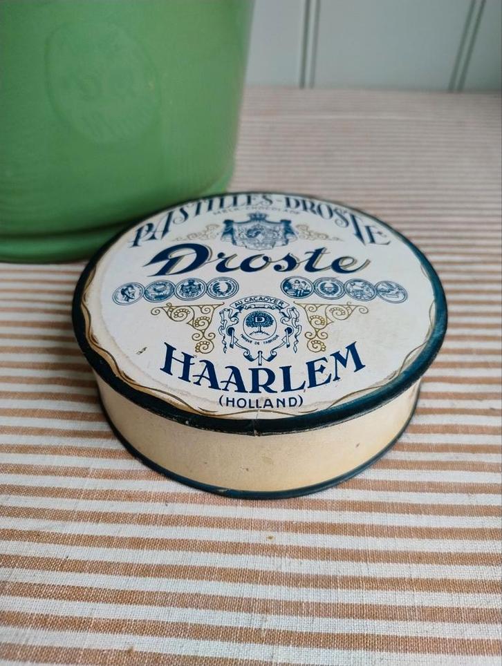 Vintage! Doos karton Pastilles chocolade Droste Haarlem, Antiek en Kunst, Curiosa en Brocante, Ophalen of Verzenden