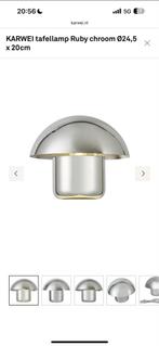 Tafellamp chroom  - Nieuw!, Ophalen, Nieuw, Metaal, Minder dan 50 cm