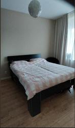 Zgan 2 bed bodems en 2 matrassen van Beterbed, Ophalen, Overige materialen, Zwart, Tweepersoons