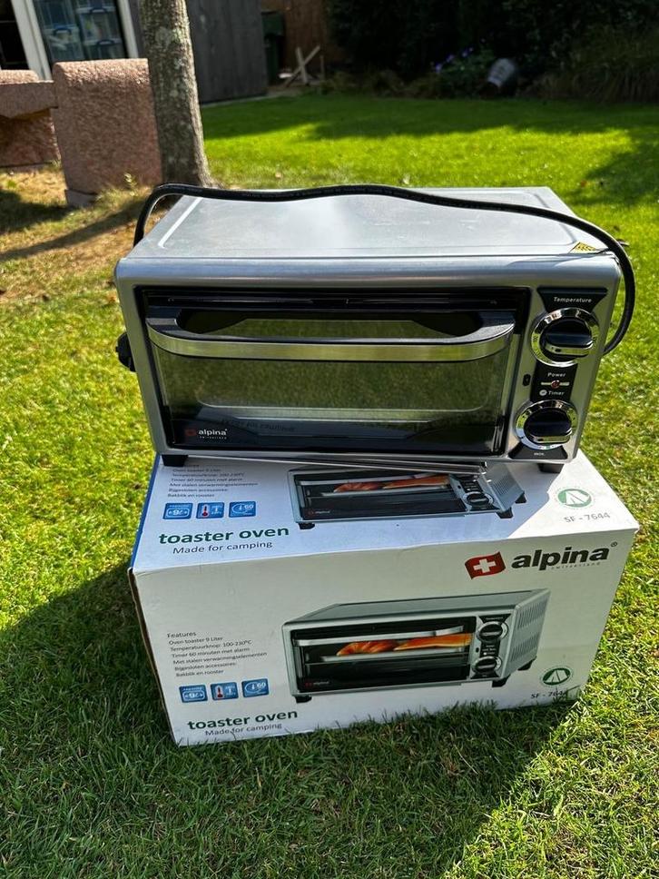 Alpina Toaster Oven - Camping Oven, Witgoed en Apparatuur, Ovens, Zo goed als nieuw, Vrijstaand, Oven, Minder dan 45 cm, Ophalen of Verzenden