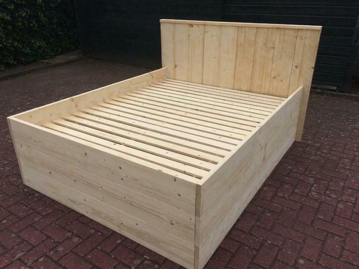 2 persoons bed, Steigerhouten bed Marijke nieuw!, Huis en Inrichting, Slaapkamer | Bedden, Nieuw, Tweepersoons, 160 cm, Steigerhout