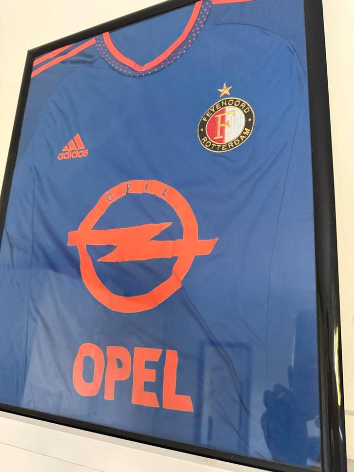 Feyenoord Shirt Opel Ingelijst 2014-2015, Verzamelen, Sportartikelen en Voetbal, Gebruikt, Shirt, Feyenoord, Ophalen of Verzenden