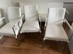 3 eetkamerstoelen + bankje van Bert Plantagie, Huis en Inrichting, Stoelen, Ophalen, Strak modern, Gebruikt, Drie