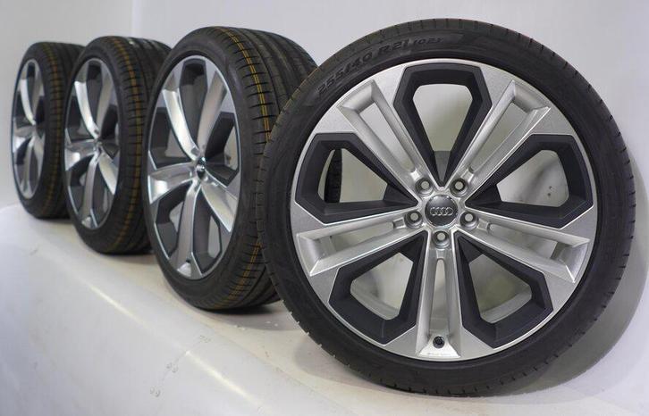 Originele Audi Q5 21” Sportvelgen Pirelli zomerbanden  ZGAN, Auto-onderdelen, Banden en Velgen, Banden en Velgen, Zomerbanden