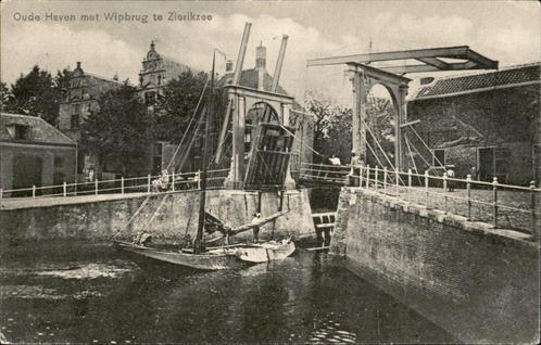 Zierikzee Oude Haven Wipbrug en Hoogaars st 1913, Verzamelen, Ansichtkaarten | Nederland, Gelopen, Zeeland, Voor 1920, Verzenden