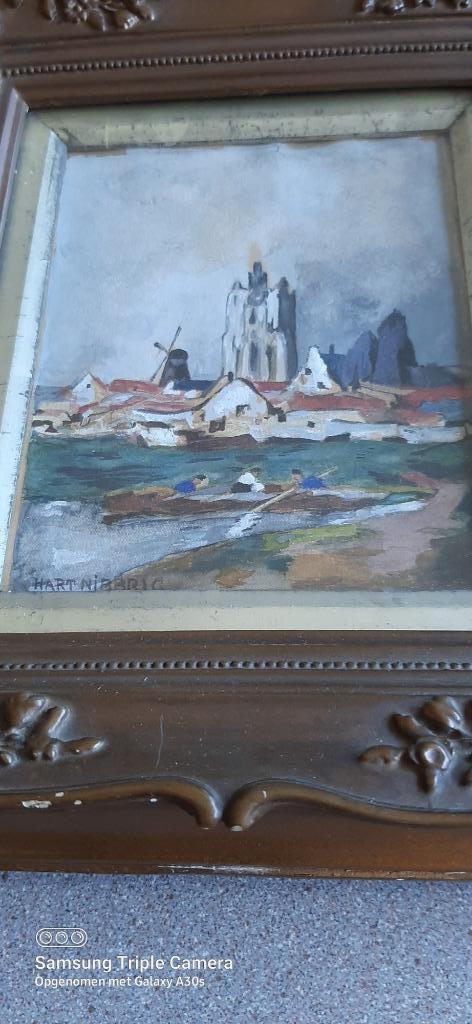 Ferdinand Hart Nibbrig (prijsje!!!), Antiek en Kunst, Kunst | Schilderijen | Klassiek, Ophalen of Verzenden