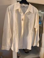 Vintage creme Blouse met Borduurwerk maat 44, Beige, Maat 42/44 (L), Ophalen of Verzenden, Zo goed als nieuw