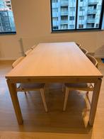 Eettafel 100x200 + 6 stoelen Kave Home, Huis en Inrichting, Tafels | Eettafels, Ophalen, 200 cm of meer, 50 tot 100 cm, Zo goed als nieuw