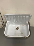 Wandgootsteen met afvoer, Doe-het-zelf en Verbouw, Ophalen, Afvoer, Gebruikt, Pvc