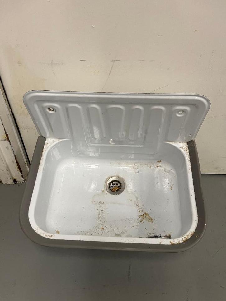 Wandgootsteen met afvoer, Doe-het-zelf en Verbouw, Buizen en Afvoer, Gebruikt, Afvoer, Pvc, Minder dan 2 meter, 40 tot 60 mm, Ophalen