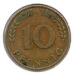 Duitsland 10 pfennig 1950-G, Postzegels en Munten, Munten | Europa | Niet-Euromunten, Duitsland, Ophalen of Verzenden, Losse munt