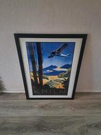 Poster van Joh f (jan) lavies knilm royal ned indie airways, Gebruikt, Met lijst, Deurposter of groter, Ophalen of Verzenden