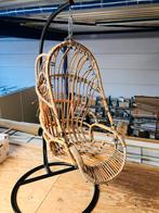 Rivièra Maison rotan hangstoel egg chair, Huis en Inrichting, Ophalen, Gebruikt, Bruin, Eén