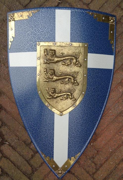 Fors metalen Highlander schild decoratie reënactment, Verzamelen, Militaria | Algemeen, Landmacht, Overige typen, Engeland, Ophalen