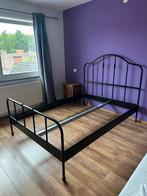Bedframe 120cm breed - ikea, metaal, Ophalen, Zwart, 140 cm, Zo goed als nieuw