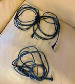 drie muziekdraden 2 en 3 meter Jack 6.3mm Stereo Mono, Ophalen of Verzenden, Zo goed als nieuw, Instrument