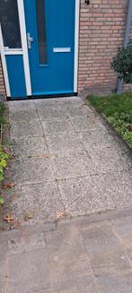 50x50 grindtegels, Tuin en Terras, Ophalen, Gebruikt, Beton, Terrastegels