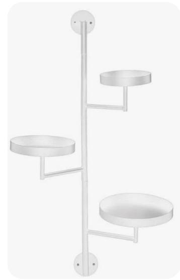 Mica wandrek Perry 3 laags in het wit nieuw! beschikbaar voor biedingen