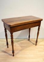 Antieke mahonie kaarttafel, Antiek en Kunst, Ophalen of Verzenden