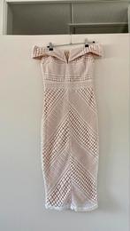 Missguided jurk off shouder, stijvol & chique, maat S, Beige, Ophalen of Verzenden, Zo goed als nieuw, Maat 36 (S)
