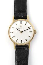 Certina Dames Horloge in 14 kt gouden kast 22 mm. als nieuw, Ophalen of Verzenden, Goud