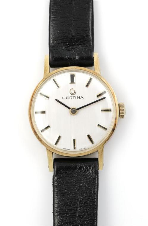 Certina Dames Horloge in 14 kt gouden kast 22 mm. als nieuw, Antiek en Kunst, Antiek | Goud en Zilver, Goud, Ophalen of Verzenden