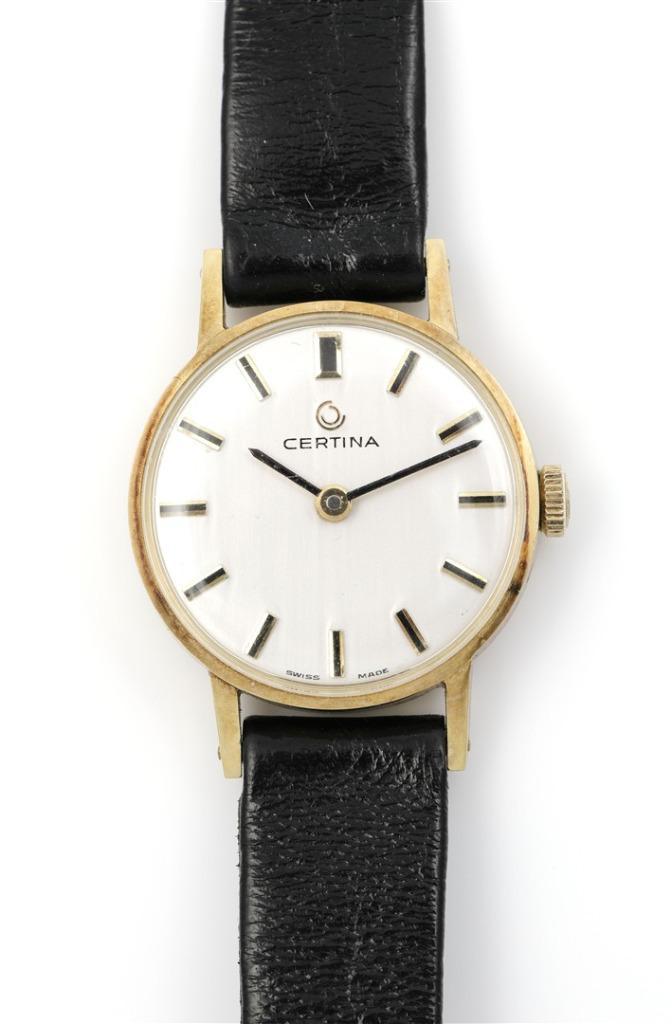 Certina Dames Horloge in 14 kt gouden kast 22 mm. als nieuw, Antiek en Kunst, Antiek | Goud en Zilver, Goud, Ophalen of Verzenden