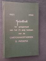 Gedenkboek Cartonnagefabriek D. Miedema, Ophalen of Verzenden, Gelezen