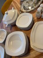 Karaca Serviesset + Turkse Koffie Bekers & Dienblad, Gebruikt, Keramiek, Ophalen of Verzenden, Effen