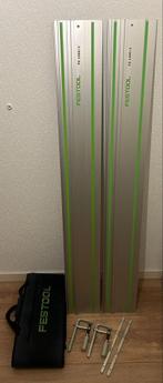 Festool 2x FS 1400/2 geleiderails met accessoires, Doe-het-zelf en Verbouw, Ophalen, Gebruikt