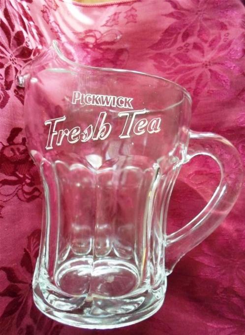 Pickwick glazen kan. Fresh Tea. Douwe Egberts., Huis en Inrichting, Keuken | Servies, Zo goed als nieuw, Overige stijlen, Glas