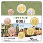 UNC setje NEDERLAND 2021 Thema "UTRECHT"., 2 euro, Ophalen of Verzenden, Overige landen