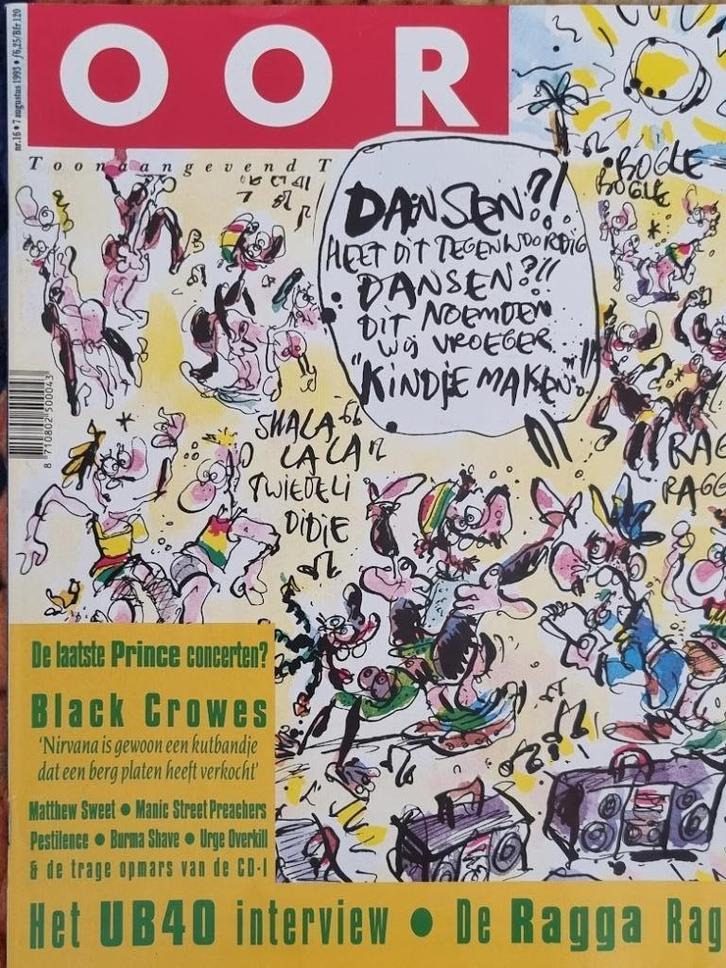 OOR 16-1993 Ragga Rules UB-4O Black Crowes Fish Prince Death, Boeken, Tijdschriften en Kranten, Zo goed als nieuw, Muziek, Film of Tv