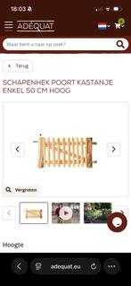 Adequat schapenhek poort kastanje 50x100, Ophalen of Verzenden, Nieuw, Hout, Tuinhek