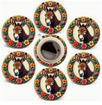 Onderzetters met Ezel afbeeldingen, Ophalen of Verzenden, Nieuw, Glas of Kopje