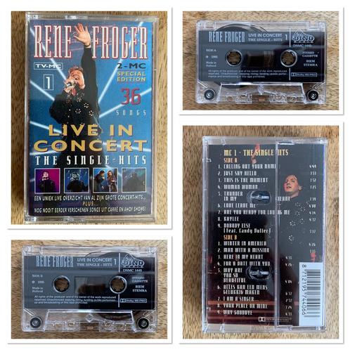 Rene Froger: Live in Concert “The Singles-Hits”, Cd's en Dvd's, Cassettebandjes, Ophalen of Verzenden