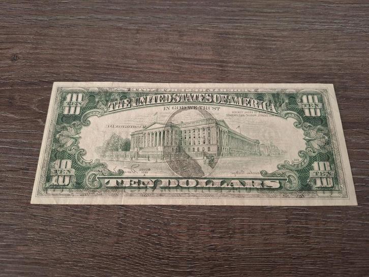 Flinke misdruk biljet 10 US dollar, 1981, Postzegels en Munten, Bankbiljetten | Amerika, Noord-Amerika, Ophalen of Verzenden