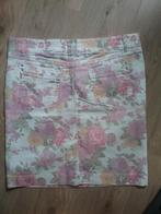 Spijkerrokje in pastelkleurtjes, Marco Pecci, maat 42, Ophalen of Verzenden, Zo goed als nieuw, Maat 42/44 (L), Boven de knie
