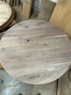 Black walnut ronde tafel 125 cm 4 cm, Overige materialen, Rond, Nieuw, Ophalen of Verzenden