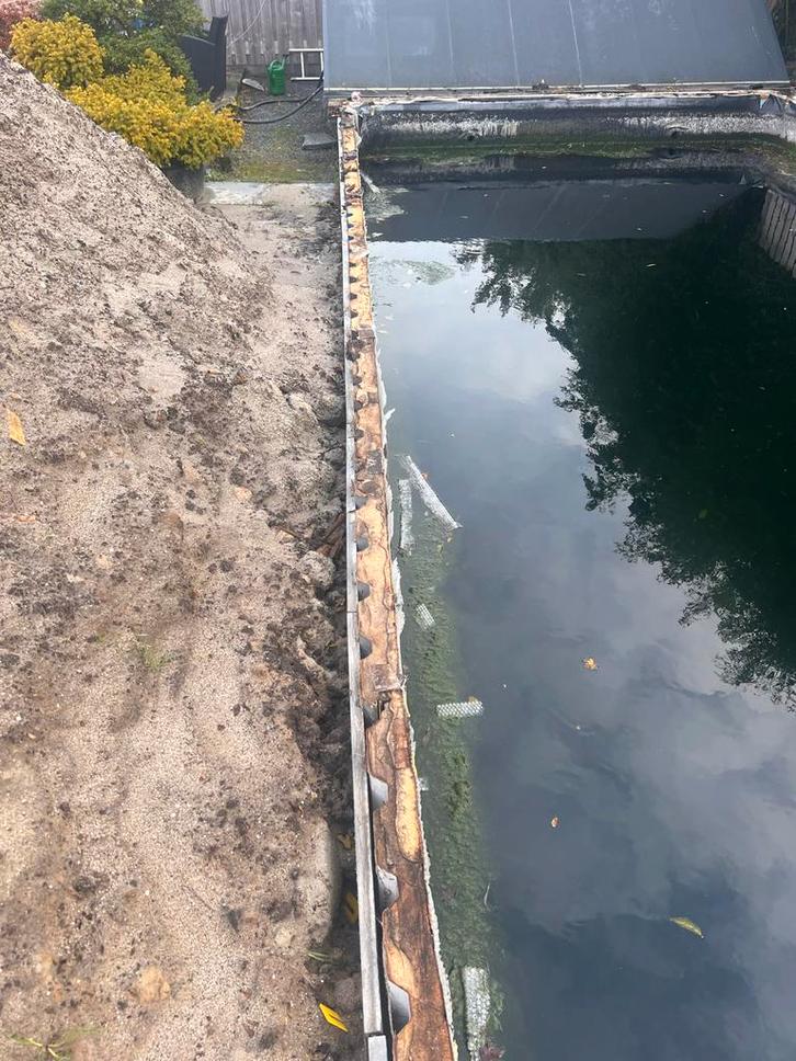 Gratis vijver (zelf afbreken) + filtersysteem optioneel, Tuin en Terras, Vijvers, Gebruikt, Ophalen